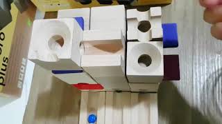 Cuboro Wooden Marble Run Hidden Drop