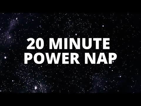 20 Minute POWER NAP with White Noise and Alarm for Energy and Focus