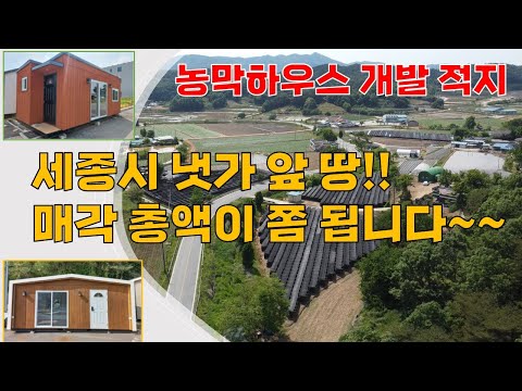 세종시 장군면 입지, 접근성 뛰어난 시냇물 앞의 토지 / 농막, 전원주택, 텃밭, 분할매각지로서 적지인 땅 매매 (총액이 큽니다~~)