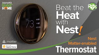 Nest Learning Thermostat 4th Gen with Matter in Apple Home