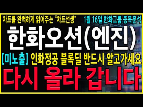 [한화오션 한화엔진 주가 전망]"긴급" 와...블록딜로인한 급락! 절대로 흔들리지말고 반드시 이렇게 대응하세요! 세력들의 매집전략 반드시 확인! #hd현대마린솔루션 #한화오션