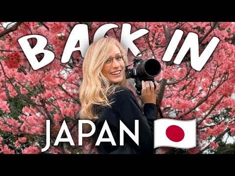 First day back in JAPAN! 🇯🇵 (Tokyo camera shopping & sakura spotting)