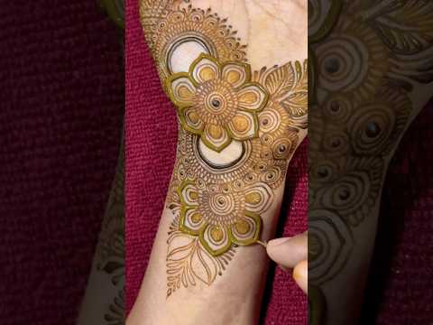 #shorts step by step floral mehndi design 2025