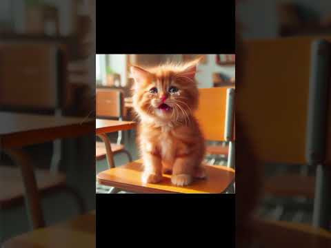 Cute kitten was sad #ai #cat #funny #sad