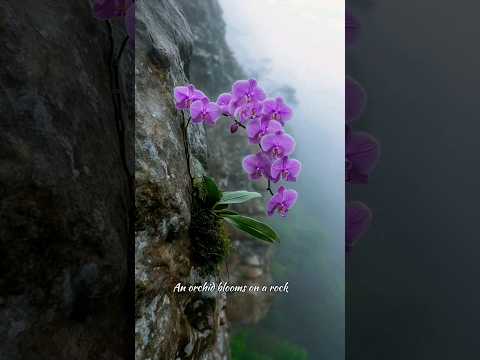 An Orchid on the Rock  #Hope #Resilience #NatureInspiration #OrchidBloom #LifeFindsAWay #NatureShort