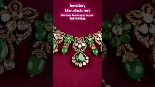 Jewellery Manufacturers | Silver Uncut Polki Jewellery Collection | Glorious Jewelcapes Jaipur