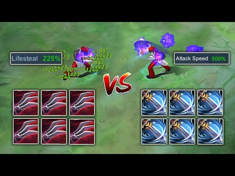 CHOU ATTACK SPEED BUILD VS CHOU LIFESTEAL BUILD : WHO WIN?