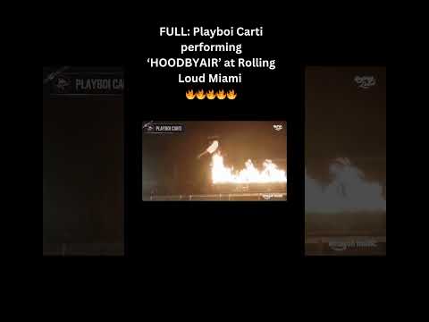 Playboi Carti performing HOODBYAIR Rolling Loud Miami