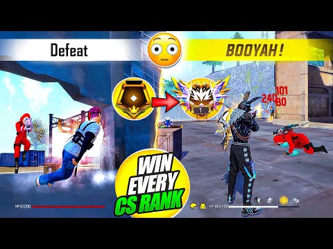 HOW TO WIN EVERY CS RANK IN FREE FIRE 🔥|| FREE FIRE PRO TIPS AND TRICKS || FIREEYES GAMING