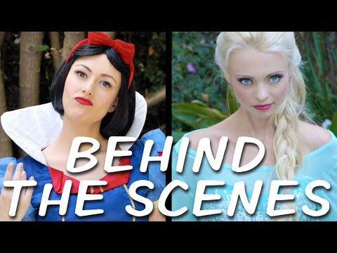 SNOW WHITE vs ELSA Behind the Scenes (Princess Rap Battle)