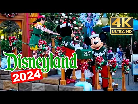 [4K] A Christmas Fantasy Parade 2024 | Disneyland | Main Street U.S.A.