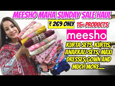 *Huge* Meesho Kurti/Kurta Set Haul Starting 269🌸Sequence & Embroidery Special kurta Set Haul #meesho