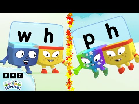 WH and PH Spelling | Quick Learning! | Learn the Alphabet | Alphablocks