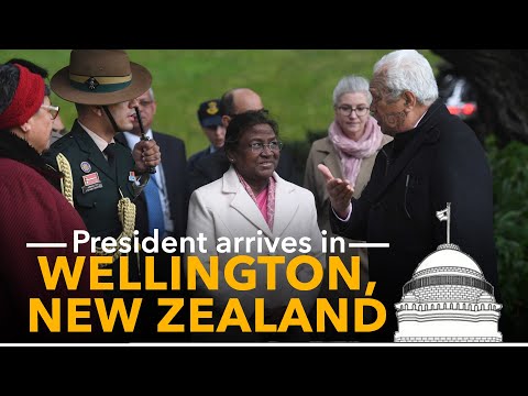 President Droupadi Murmu arrives in Wellington, New Zealand