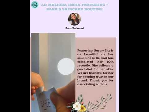 Skincare Routine with Ad Meliora × Sara Kulkarni