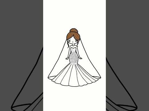 How to Draw a Beautiful Fantasy Bride | Step-by-Step Drawing 👰💍🎨