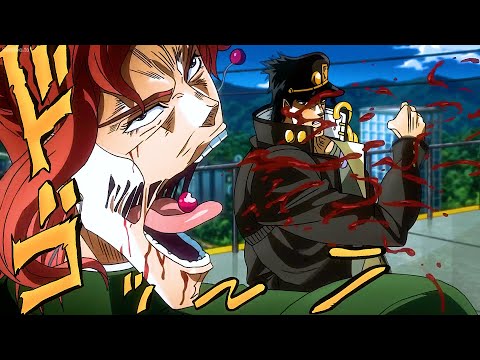 ジョジョ-Fake Kakyoin with supreme Stand power assassinated Jotaro by licking a cherry