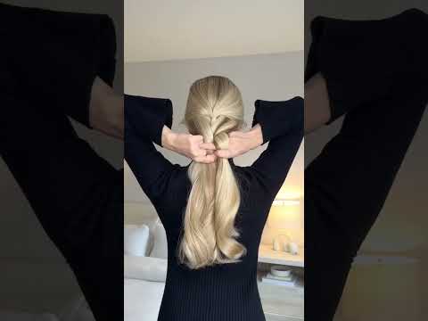 Faux French Braid Tutorial ✨ #luxyhair #hairtutorial #clipinhairextensions #clipinhair