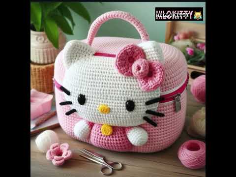 HELLOKITTY crochet beauty beg ideas#crochet #hellokitty #mostviewed#favorite#character #ideas#kitty