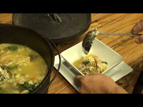 BEST CHICKEN SOUP MADE OUTDOORS - Chicken Soup Recipe