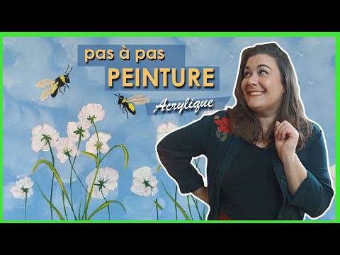 TUTO PEINTURE DEBUTANT : peindre des fleurs fleurs