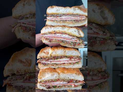 20 Days of my TOP sandwiches #muffuletta #sandwich #shorts