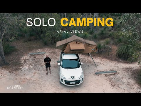 Solo Camping in Australia: Stunning Aerial Views of the Outback 🌏🏕️