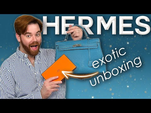 UNBOXING MY FIRST HERMES EXOTIC! 🍊MAJOR HERMES WISHLIST ITEM