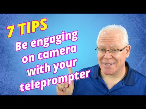 How to be engaging on camera with your teleprompter