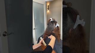 Gray blending in action! 🎀 #grayblending #hair #hairtok #hairstyle #haircare #hairstyles #haircolor