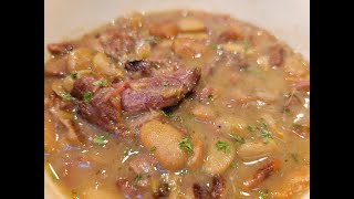 Cooking Smoked Neck Bones & Butter Beans!