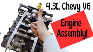 Chevy 4.3L V6 Engine Assembly!  Bearings, Pistons, Rings, Plasti-Gauge; Bad Hombre Garage Ep 131