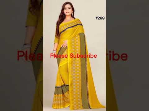 Daily wear Shiffon Georgette Saree# From Flipkart #2022//Sasti Shiffon Georgette saree .