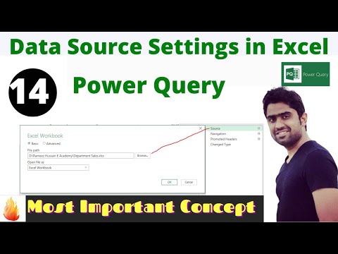 Data Source Setting in Excel Power Query