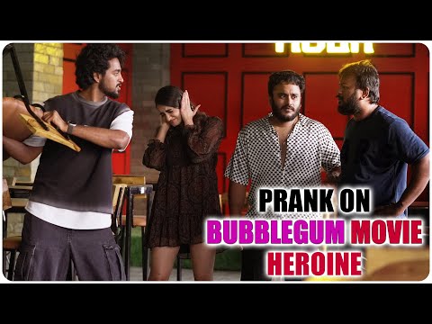 Prank on Bubblegum Heroine Maanasa Choudhary | Roshan Kanakala | Telugu Pranks | FunPataka