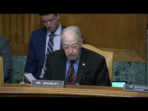 Grassley Questions Social Security Commissioner at Hearing