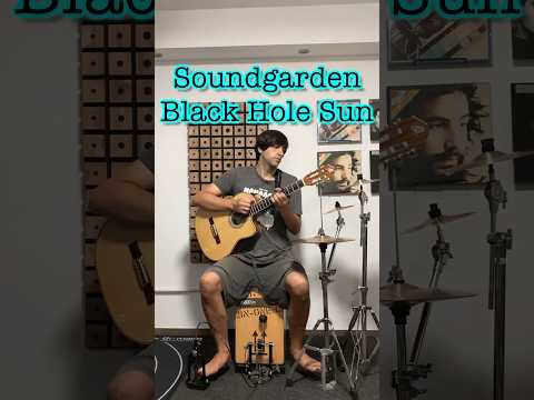 Soundgarden - Black Hole Sun (acoustic cover) #onemanband  #blackholesun #soundgarden #grunge #short