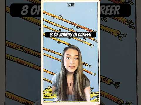 Tarot Cards in Career: 8 of Wands #tarot #tarotcardmeanings #8ofwands