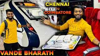 FULL MEALS 🍱 on RAIL 🚈 Vande Bharat Express - 💒 Chennai 2️⃣ Coimbatore 🏡 !! DAN JR VLOGS