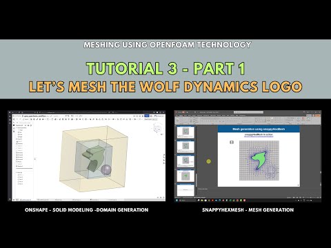 Meshing with snappyHexMesh | Tutorial 3-Part 1 | Let's mesh the Wolf Dynamics logo