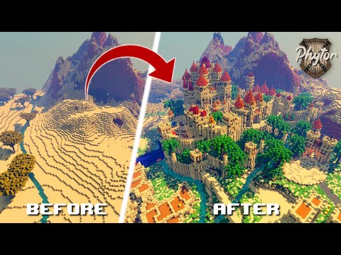 Minecraft: Building A HUGE Arabic Desert Castle & Palace!