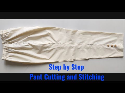 Step by Step Pant Cutting and Stitching | Pant Trouser Cutting and Stitching | Pant Cutting