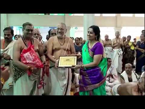 Syama Sastri Seva Ratna award 2024  on Smt Vishakha Hari 1