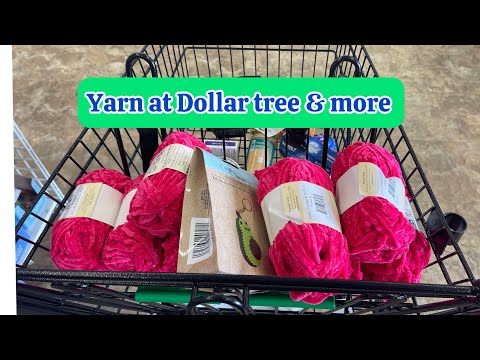 Yarn at Dollar tree & more #crochet #dollartree #dollartreefinds #dollartreehaul