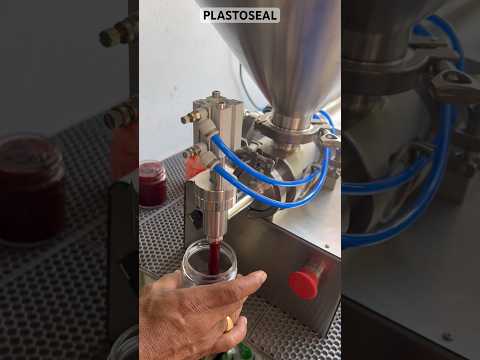 Efficient Jam Filling Made Easy: Pneumatic Paste Filler by Plastoseal #jampacking #fillingmachine