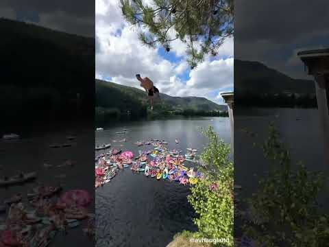 World's Most Epic 10m Belly Flop Challenge! Who Nailed It Best?  (@avhaugland)