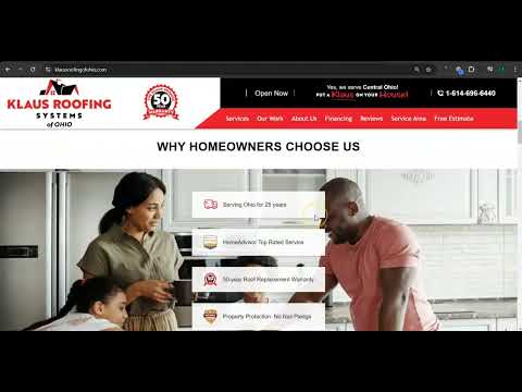 Website Analysis Video for Klaus Roofing of Ohio