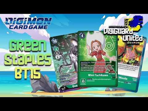 The Top Green Staples You SHOULD HAVE in the Digimon Card Game! | BT15 Exceed Apocalypse