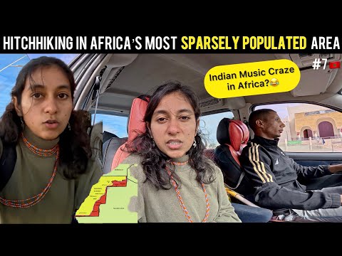 Indian Girl Hitchhiking at World’s HOTTEST Desert in Africa 🏜️🇲🇦