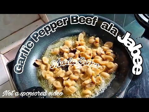 YUMMY GARLIC PEPPER BEEF ALA JABEE  || TARA KAIN! #asmr #cooking #live @Maria Irma